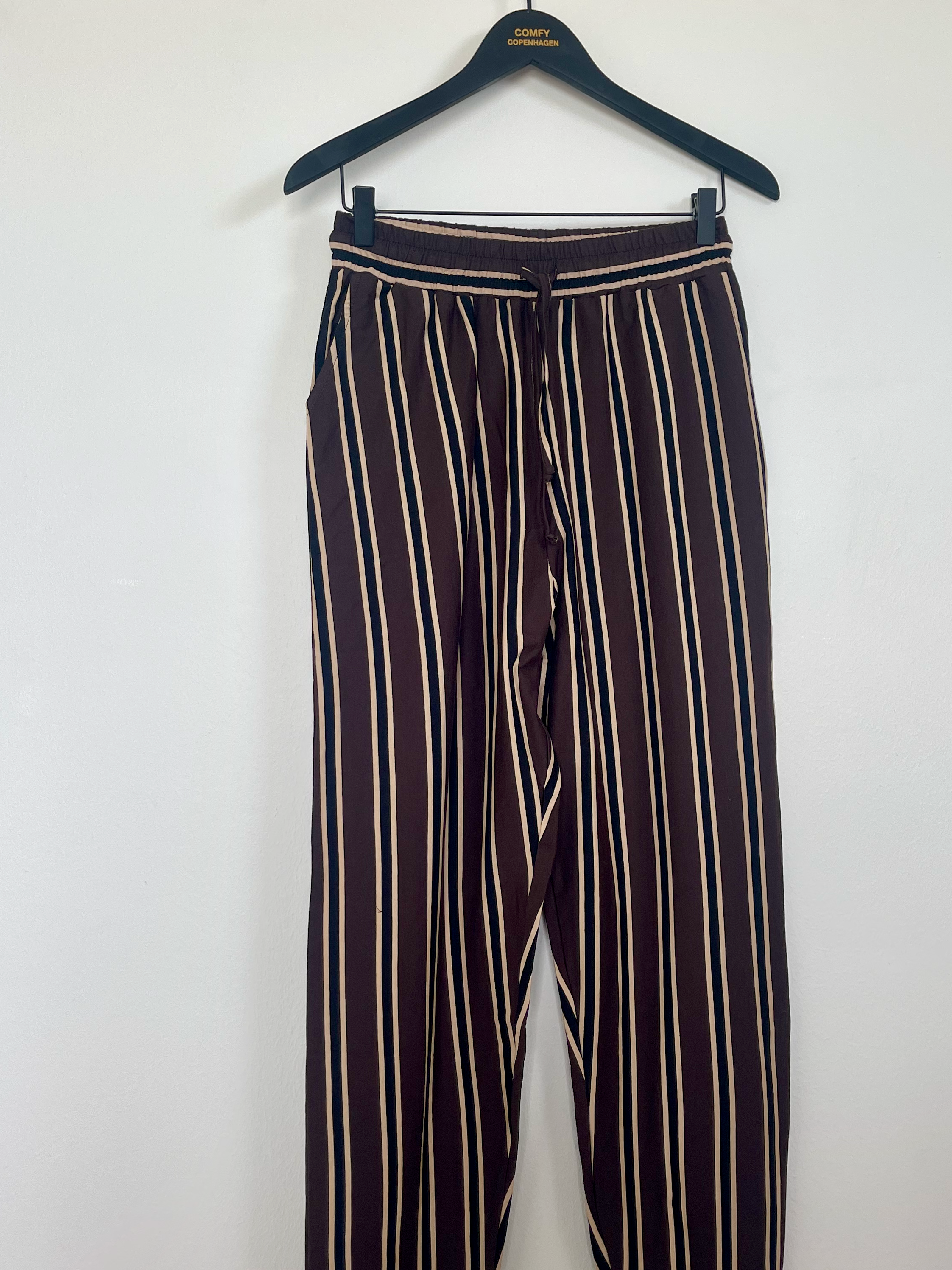 Comfy Pants Cotton - Coffee/ black / sand