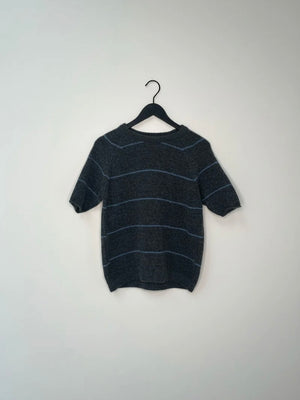 Nice And Soft Short Sleeve - Dark Grey / Blue