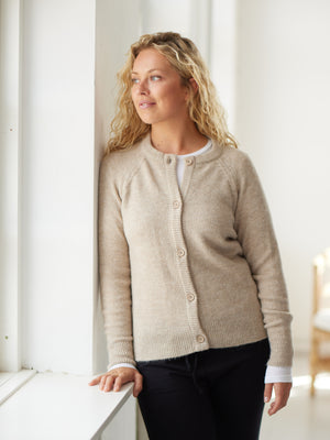 Comfy Copenhagen ApS Nice And Soft Cardigan Knit Cardigan Sand