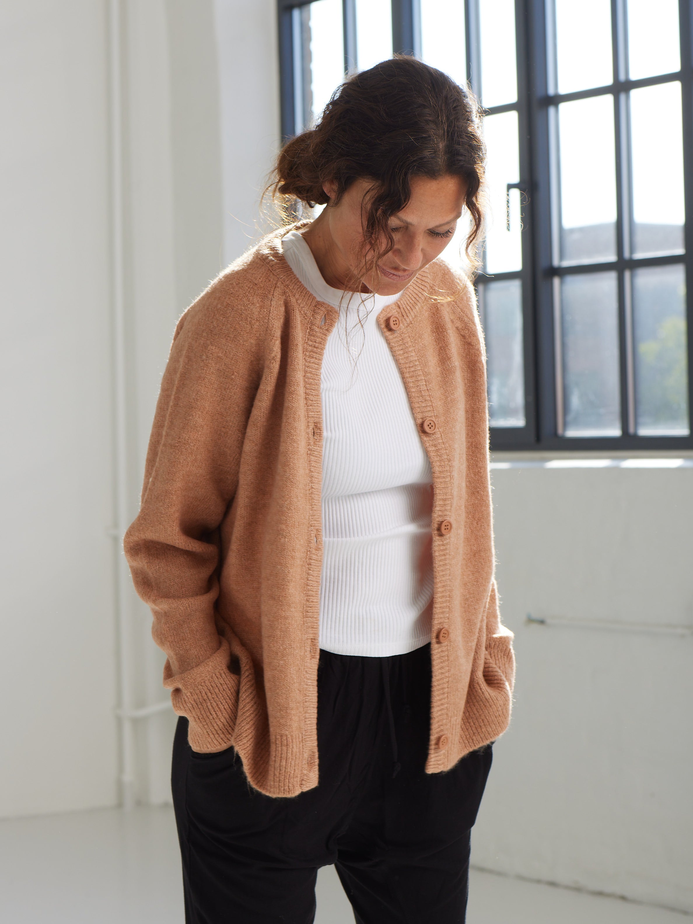 Comfy Copenhagen ApS Nice And Soft Cardigan Knit Cardigan Rusty Rose