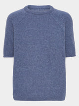Comfy Copenhagen ApS Nice And Soft - Short Sleeve Knit Blue