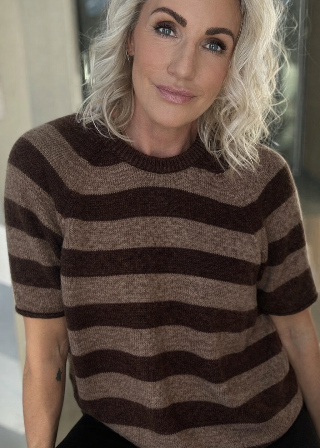 Nice And Soft Short Sleeve - Coffee / Teddy