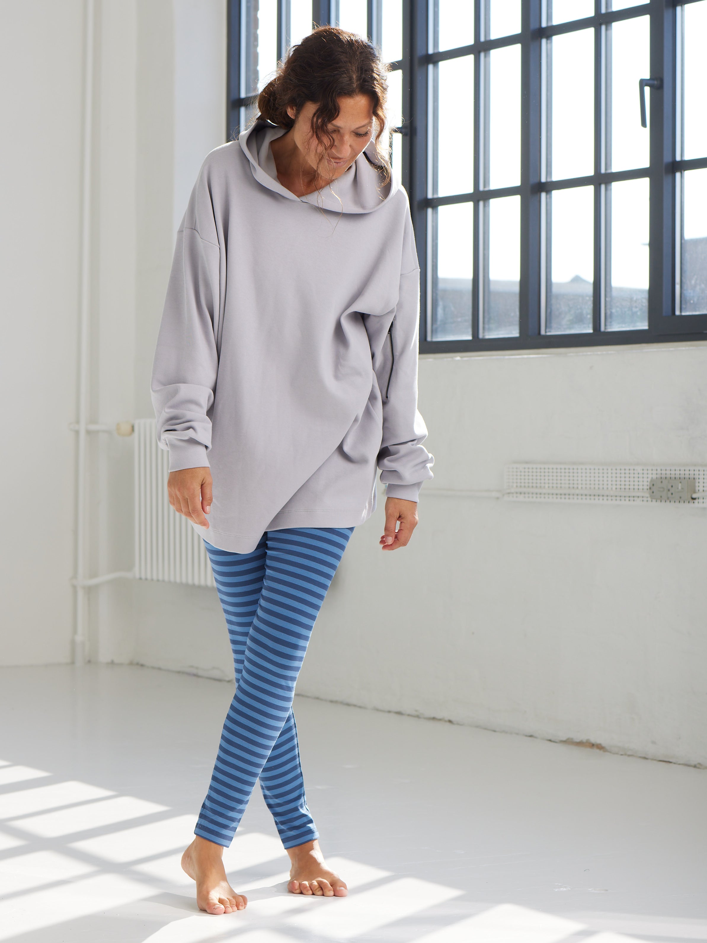 Comfy Copenhagen ApS Pleasing Leggings Blue Stripe