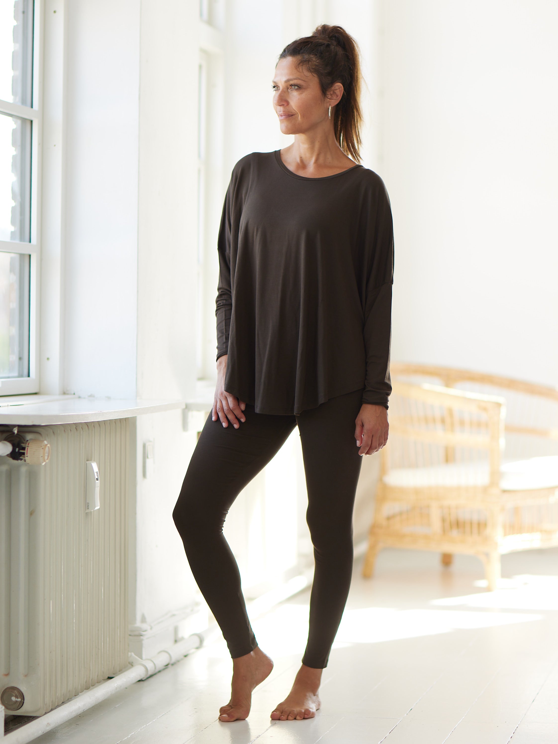 Comfy Copenhagen ApS Pleasing Viscose Leggings Coffee