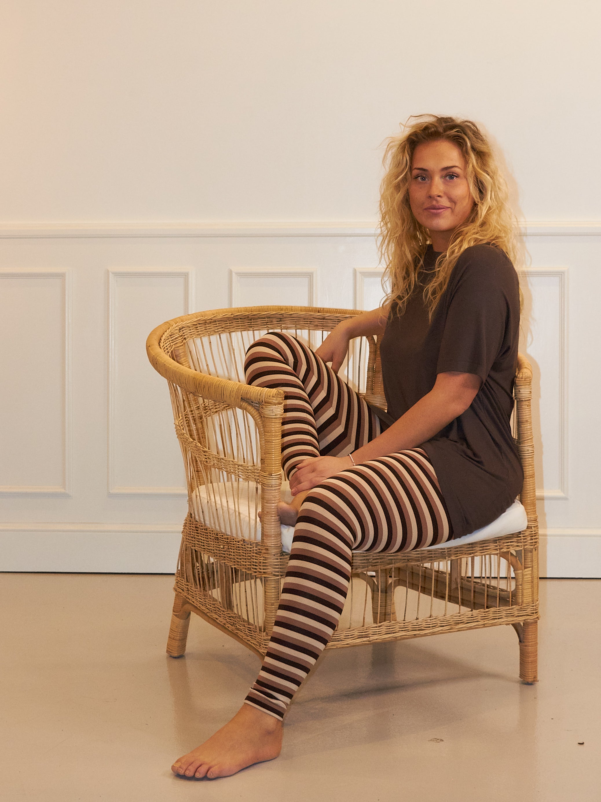 Comfy Copenhagen ApS Pleasing Viscose Leggings Coffee / Sand / Teddy