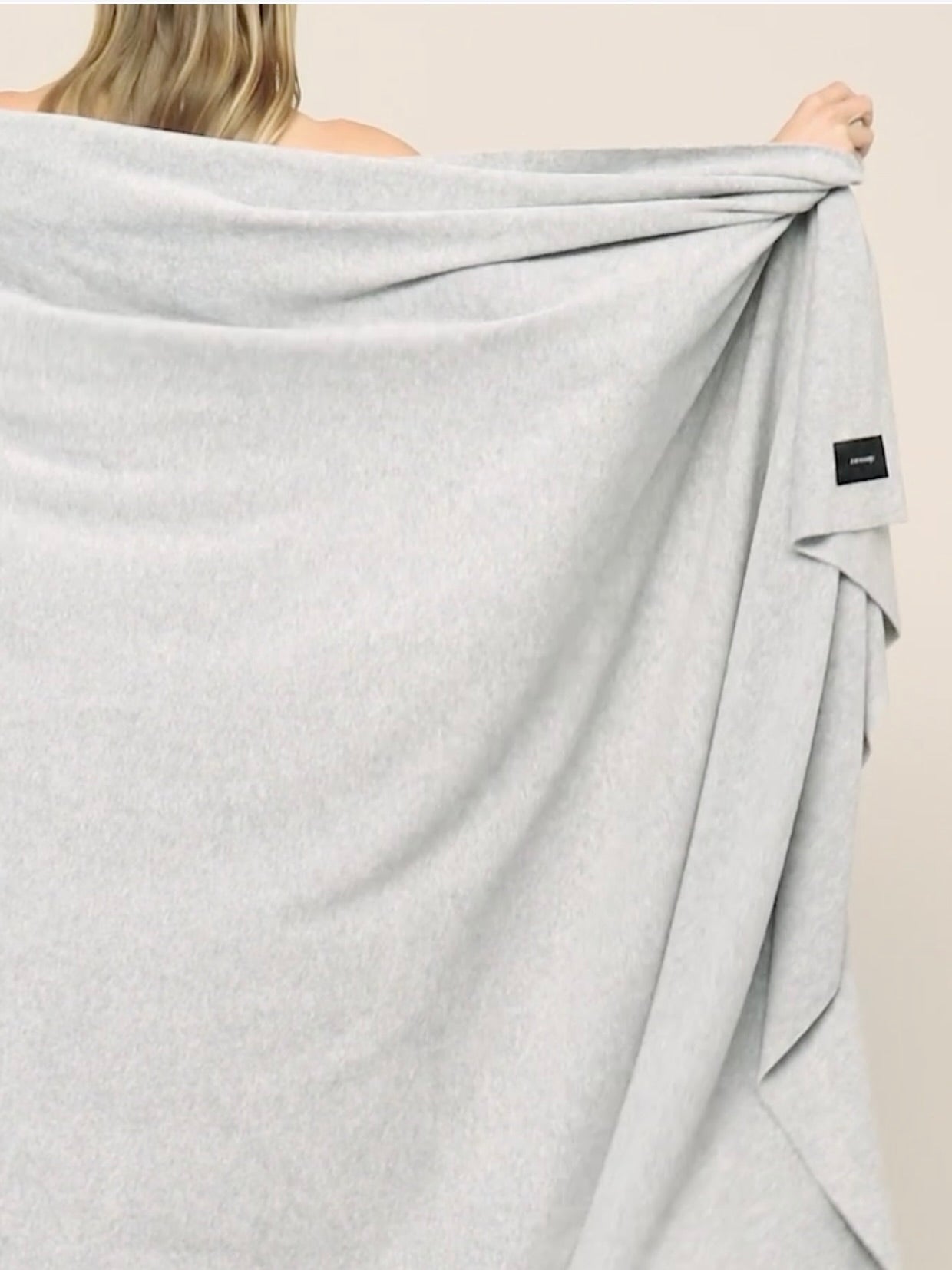 HIMALAYA fleecetæppe 140 x 250 - Light Grey