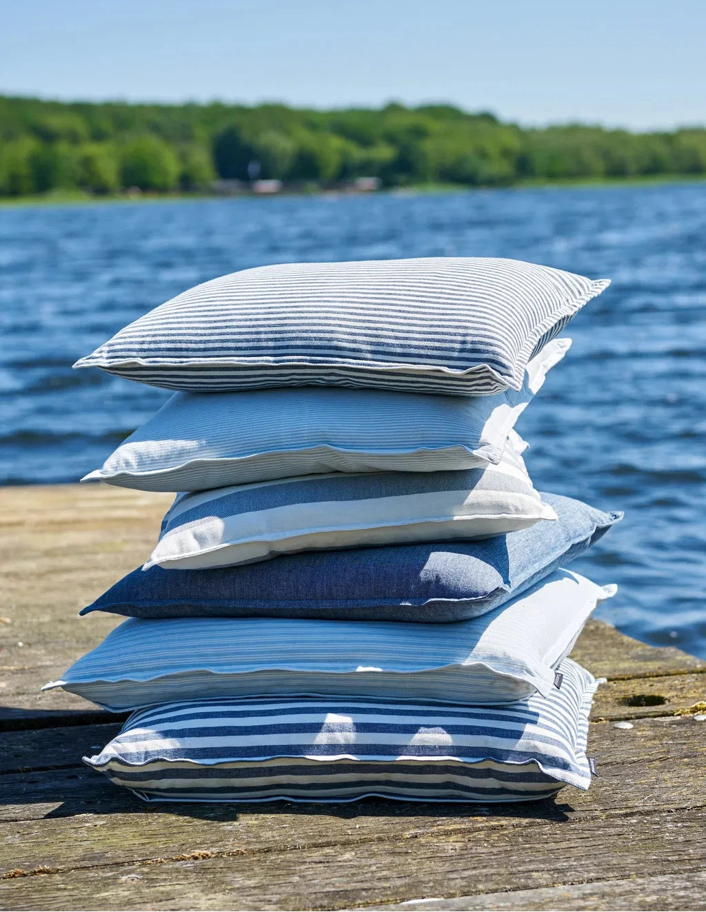 Skagen stribet - Pudebetræk 50 x 50