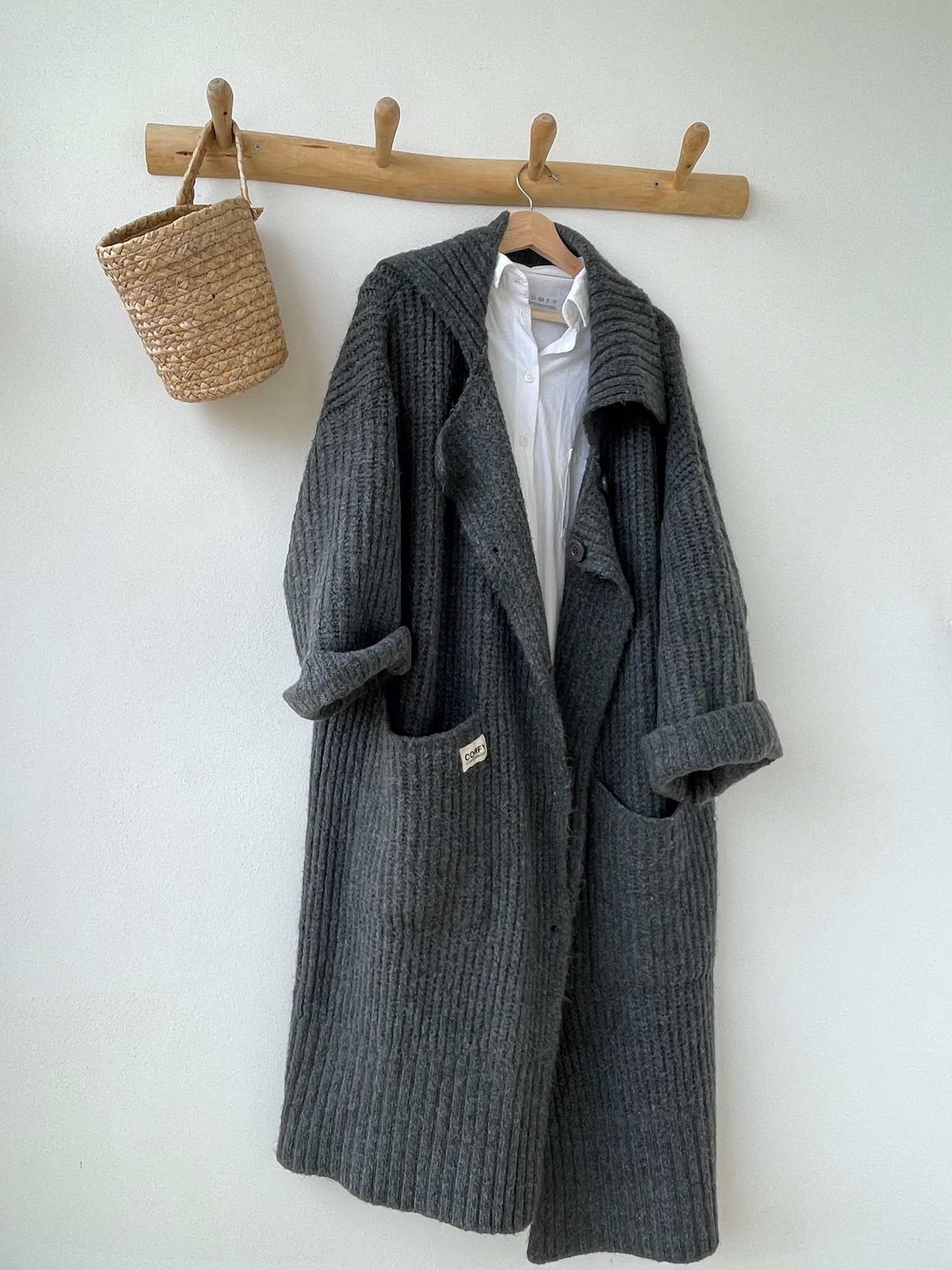 Chunky Hug regular længde - Dark Grey