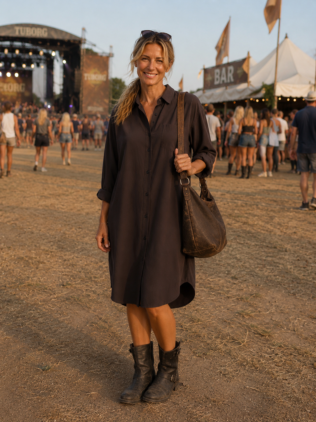 Comfy Days Dress - Coffee