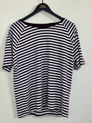 Slow Tee Modal - Coffee / White