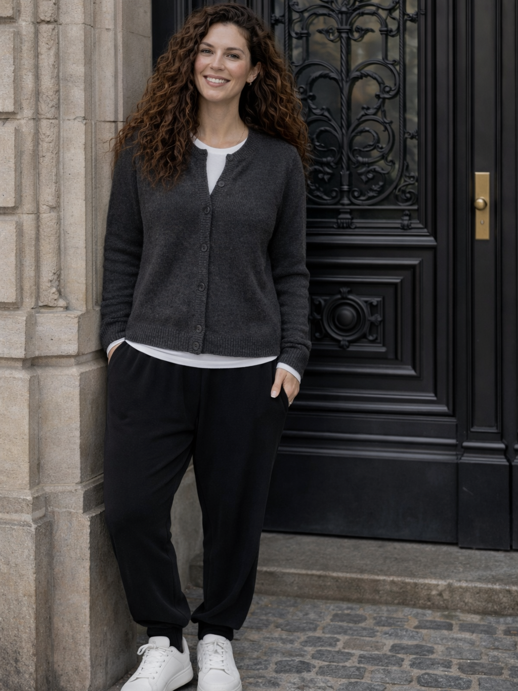 Nice And Soft Cardigan - Dark Grey